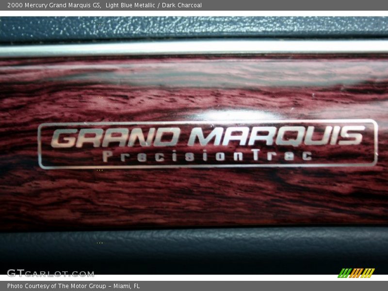 Light Blue Metallic / Dark Charcoal 2000 Mercury Grand Marquis GS