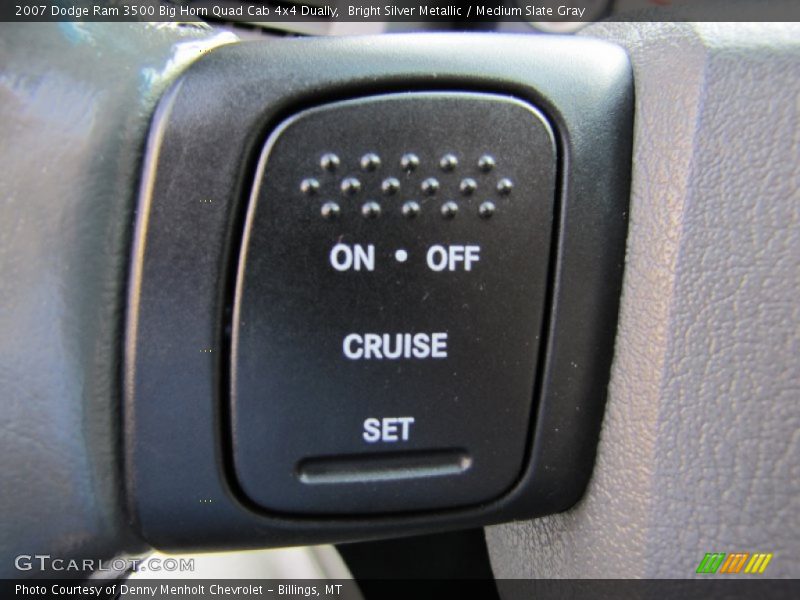 Bright Silver Metallic / Medium Slate Gray 2007 Dodge Ram 3500 Big Horn Quad Cab 4x4 Dually