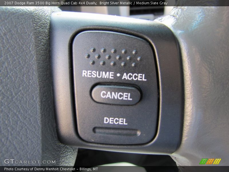 Bright Silver Metallic / Medium Slate Gray 2007 Dodge Ram 3500 Big Horn Quad Cab 4x4 Dually