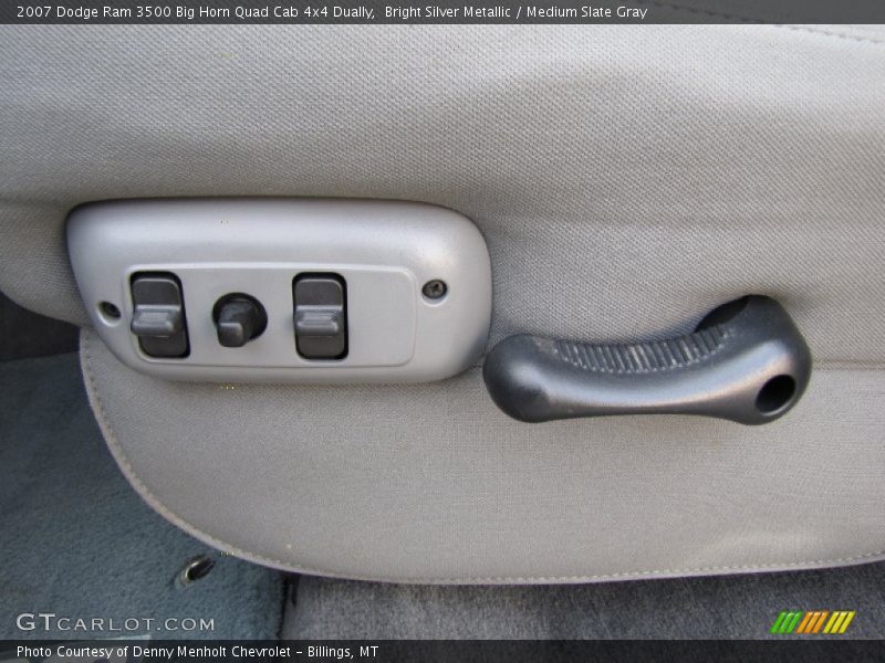 Bright Silver Metallic / Medium Slate Gray 2007 Dodge Ram 3500 Big Horn Quad Cab 4x4 Dually