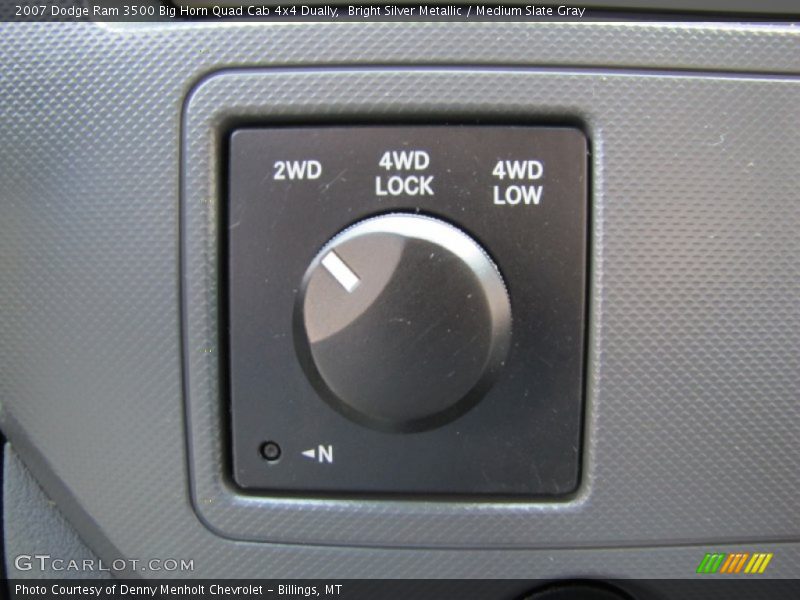 Bright Silver Metallic / Medium Slate Gray 2007 Dodge Ram 3500 Big Horn Quad Cab 4x4 Dually