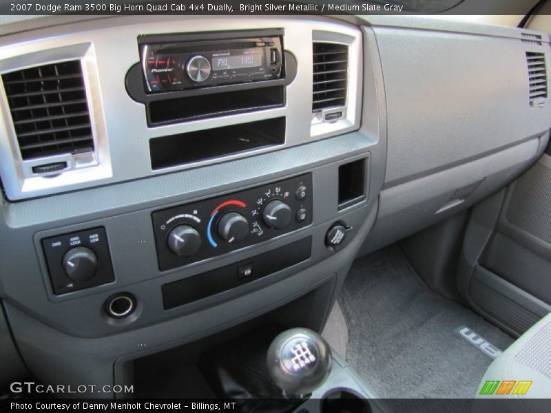 Bright Silver Metallic / Medium Slate Gray 2007 Dodge Ram 3500 Big Horn Quad Cab 4x4 Dually