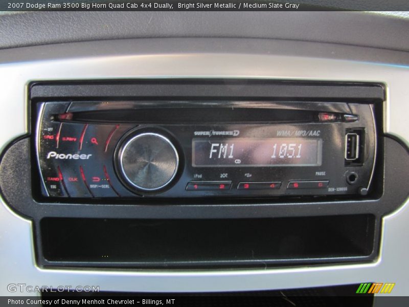 Bright Silver Metallic / Medium Slate Gray 2007 Dodge Ram 3500 Big Horn Quad Cab 4x4 Dually