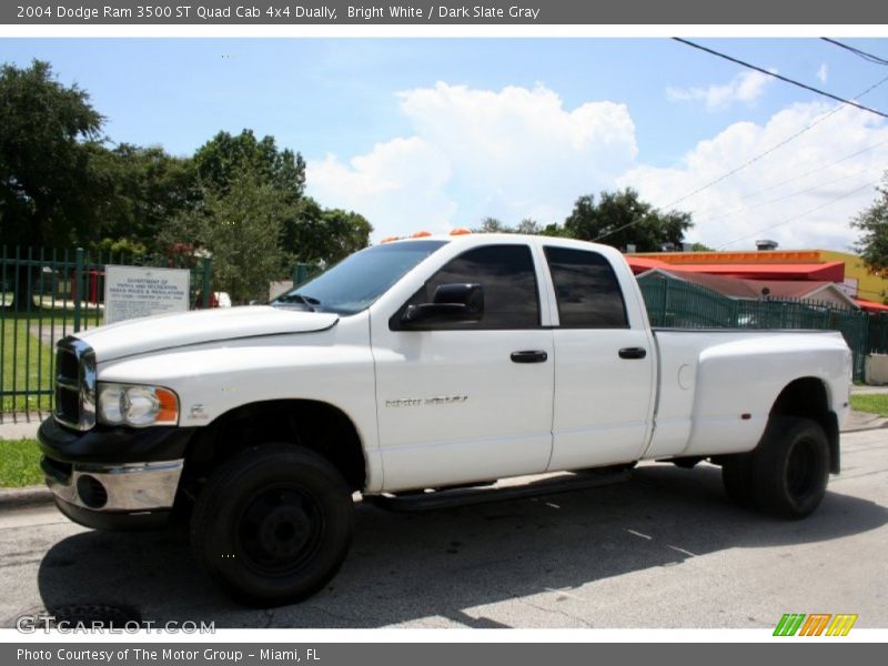 Bright White / Dark Slate Gray 2004 Dodge Ram 3500 ST Quad Cab 4x4 Dually