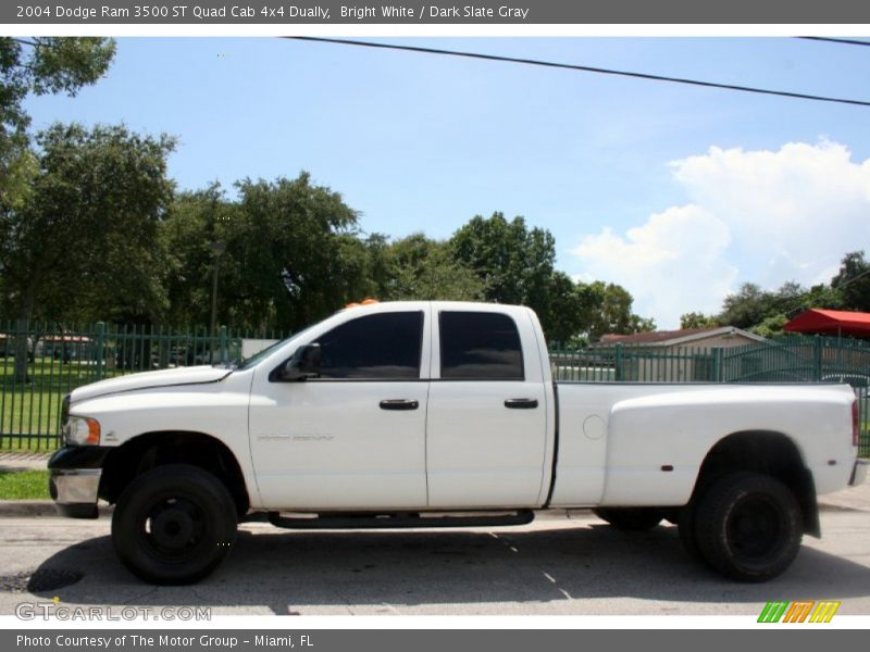 Bright White / Dark Slate Gray 2004 Dodge Ram 3500 ST Quad Cab 4x4 Dually