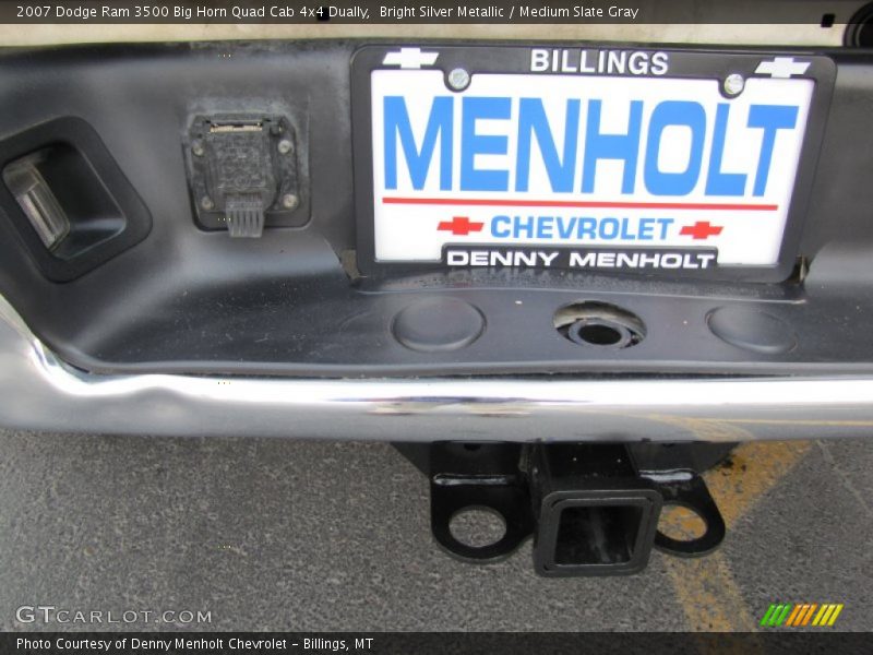 Bright Silver Metallic / Medium Slate Gray 2007 Dodge Ram 3500 Big Horn Quad Cab 4x4 Dually