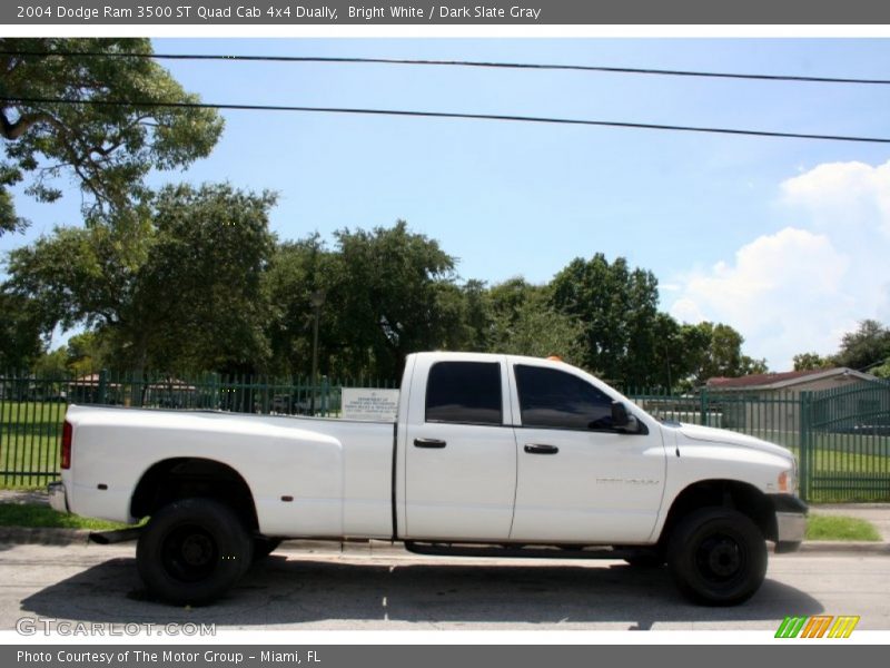 Bright White / Dark Slate Gray 2004 Dodge Ram 3500 ST Quad Cab 4x4 Dually