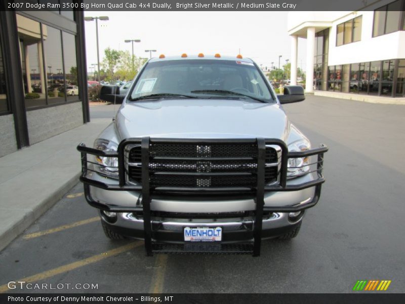 Bright Silver Metallic / Medium Slate Gray 2007 Dodge Ram 3500 Big Horn Quad Cab 4x4 Dually