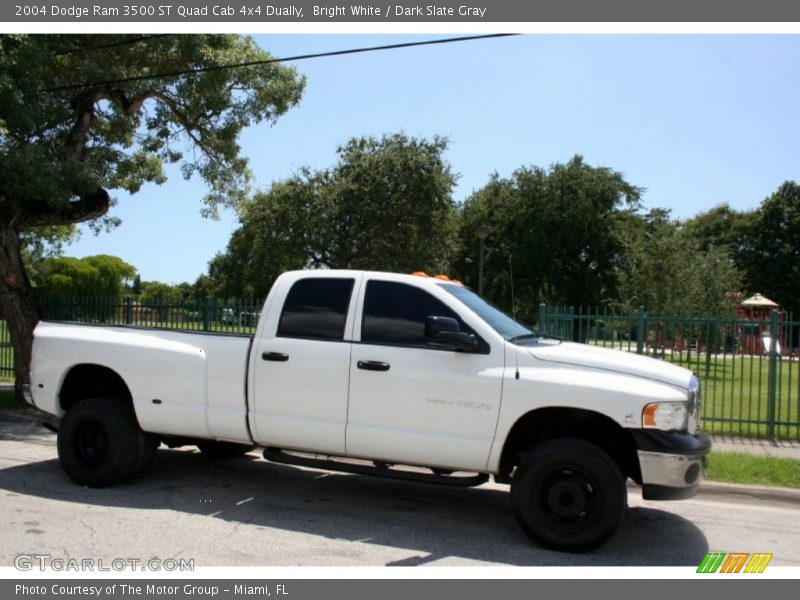 Bright White / Dark Slate Gray 2004 Dodge Ram 3500 ST Quad Cab 4x4 Dually