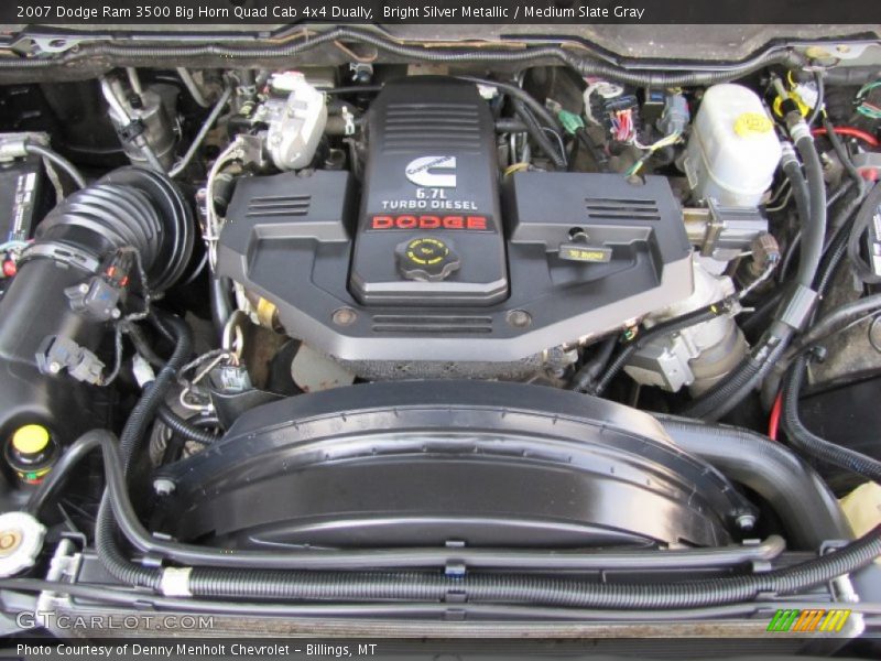 Bright Silver Metallic / Medium Slate Gray 2007 Dodge Ram 3500 Big Horn Quad Cab 4x4 Dually