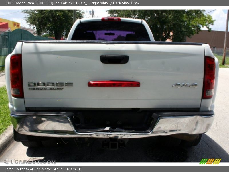 Bright White / Dark Slate Gray 2004 Dodge Ram 3500 ST Quad Cab 4x4 Dually