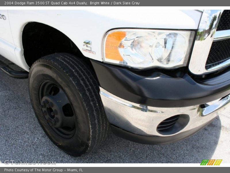 Bright White / Dark Slate Gray 2004 Dodge Ram 3500 ST Quad Cab 4x4 Dually