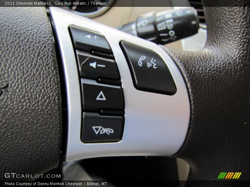 Gold Mist Metallic / Titanium 2011 Chevrolet Malibu LS