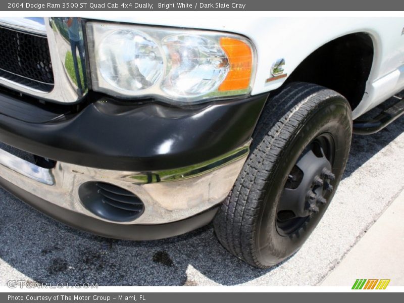 Bright White / Dark Slate Gray 2004 Dodge Ram 3500 ST Quad Cab 4x4 Dually