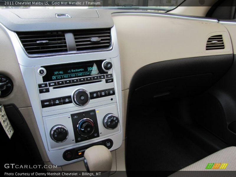 Gold Mist Metallic / Titanium 2011 Chevrolet Malibu LS