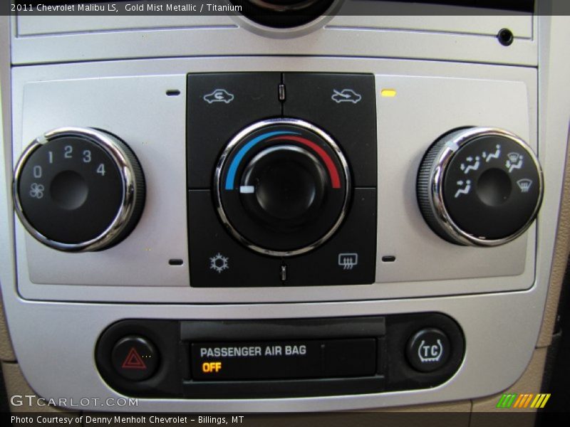 Gold Mist Metallic / Titanium 2011 Chevrolet Malibu LS