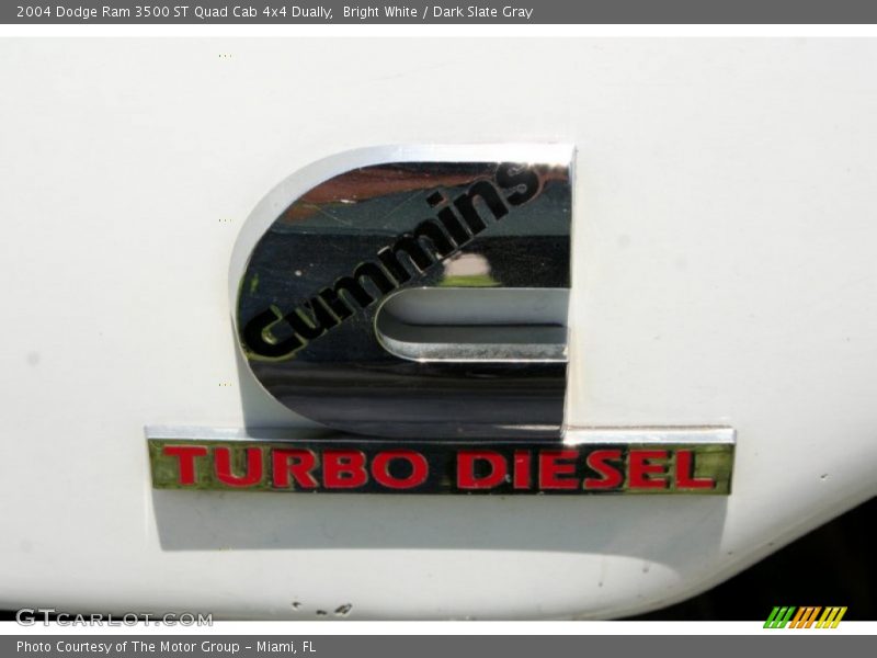 Bright White / Dark Slate Gray 2004 Dodge Ram 3500 ST Quad Cab 4x4 Dually