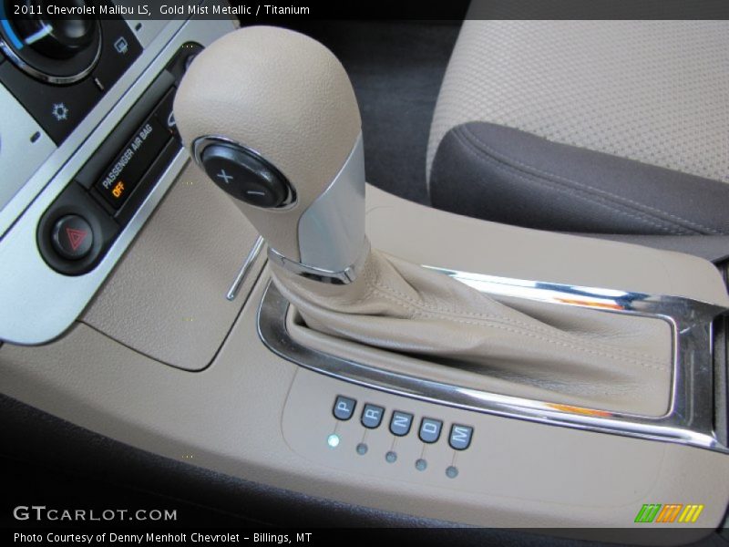Gold Mist Metallic / Titanium 2011 Chevrolet Malibu LS