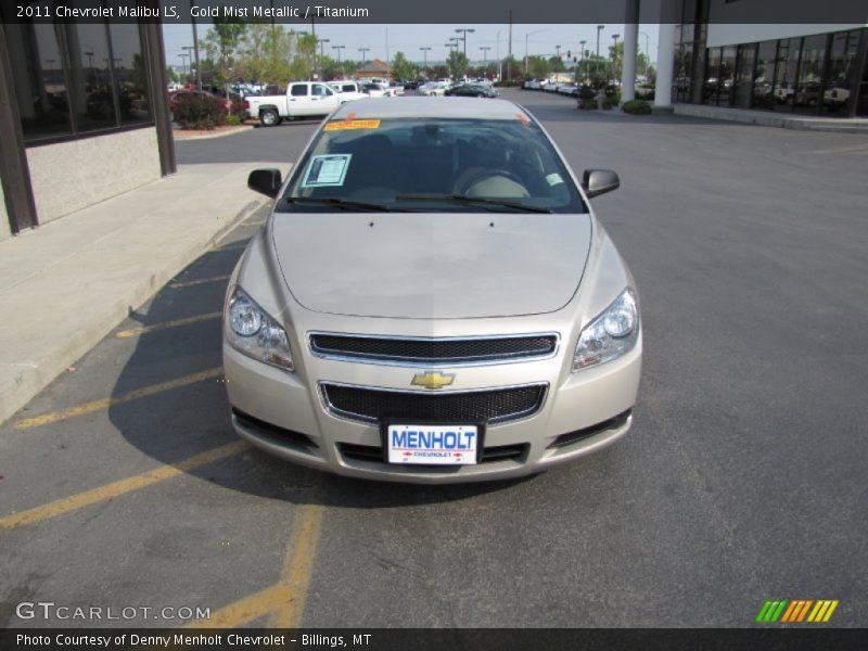 Gold Mist Metallic / Titanium 2011 Chevrolet Malibu LS