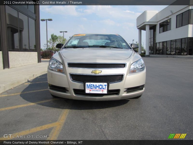 Gold Mist Metallic / Titanium 2011 Chevrolet Malibu LS