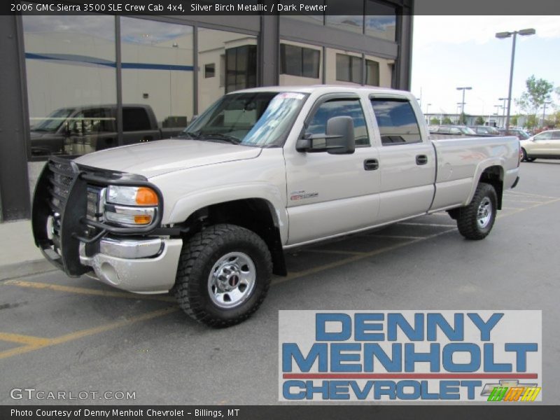 Silver Birch Metallic / Dark Pewter 2006 GMC Sierra 3500 SLE Crew Cab 4x4