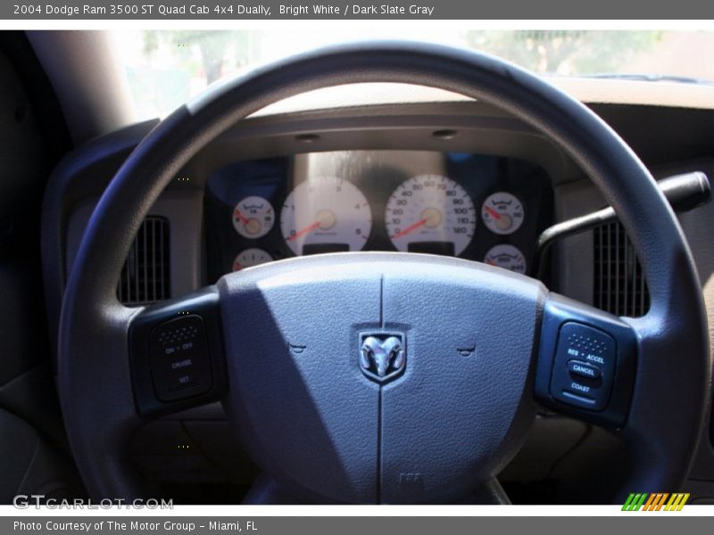Bright White / Dark Slate Gray 2004 Dodge Ram 3500 ST Quad Cab 4x4 Dually