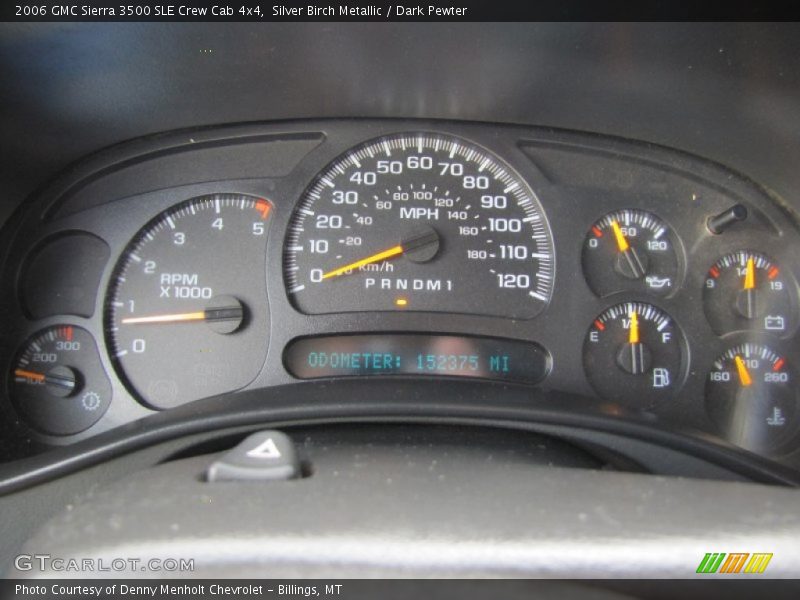  2006 Sierra 3500 SLE Crew Cab 4x4 SLE Crew Cab 4x4 Gauges
