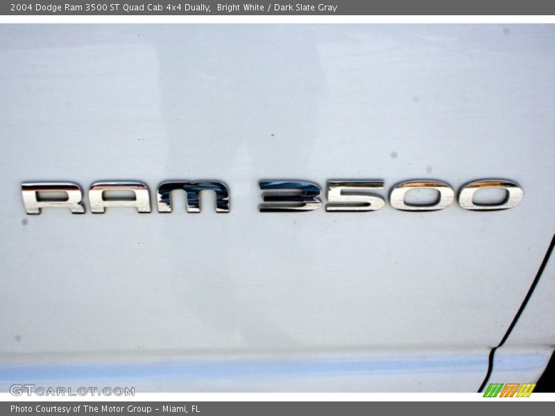 Bright White / Dark Slate Gray 2004 Dodge Ram 3500 ST Quad Cab 4x4 Dually