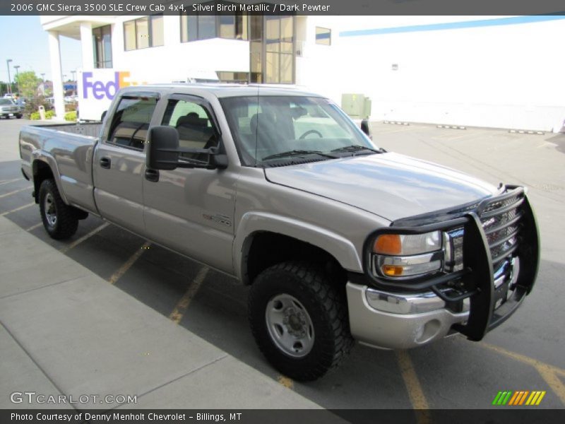 Silver Birch Metallic / Dark Pewter 2006 GMC Sierra 3500 SLE Crew Cab 4x4