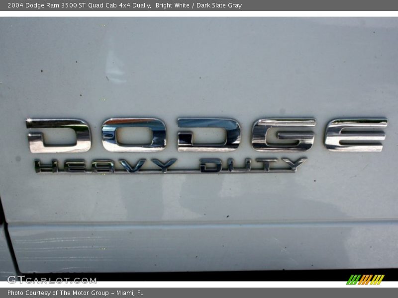 Bright White / Dark Slate Gray 2004 Dodge Ram 3500 ST Quad Cab 4x4 Dually