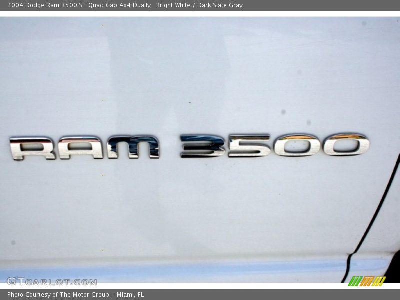 Bright White / Dark Slate Gray 2004 Dodge Ram 3500 ST Quad Cab 4x4 Dually
