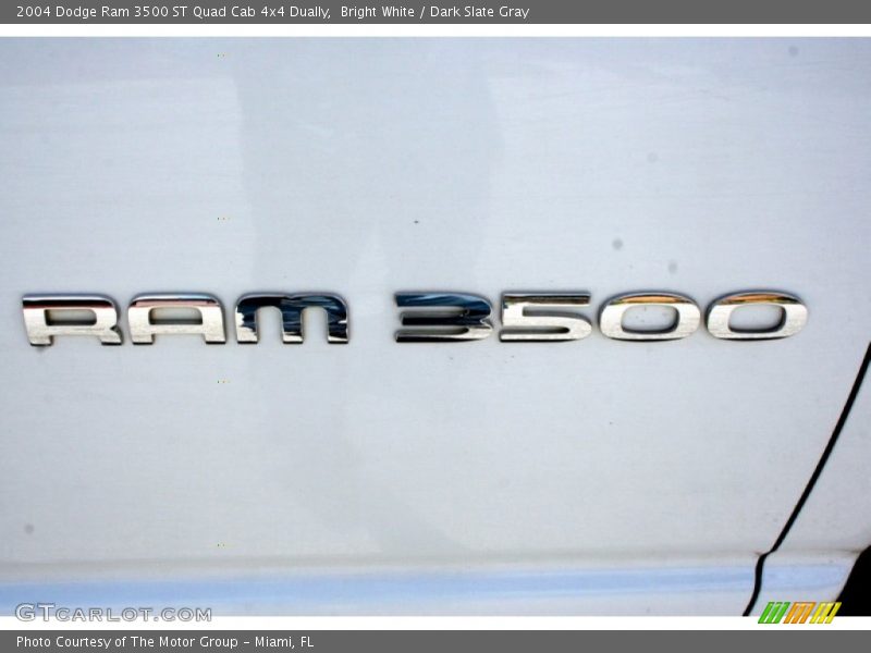 Bright White / Dark Slate Gray 2004 Dodge Ram 3500 ST Quad Cab 4x4 Dually