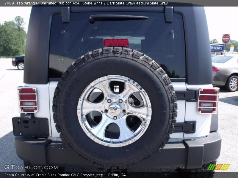 Stone White / Dark Slate Gray/Medium Slate Gray 2009 Jeep Wrangler Unlimited Rubicon 4x4
