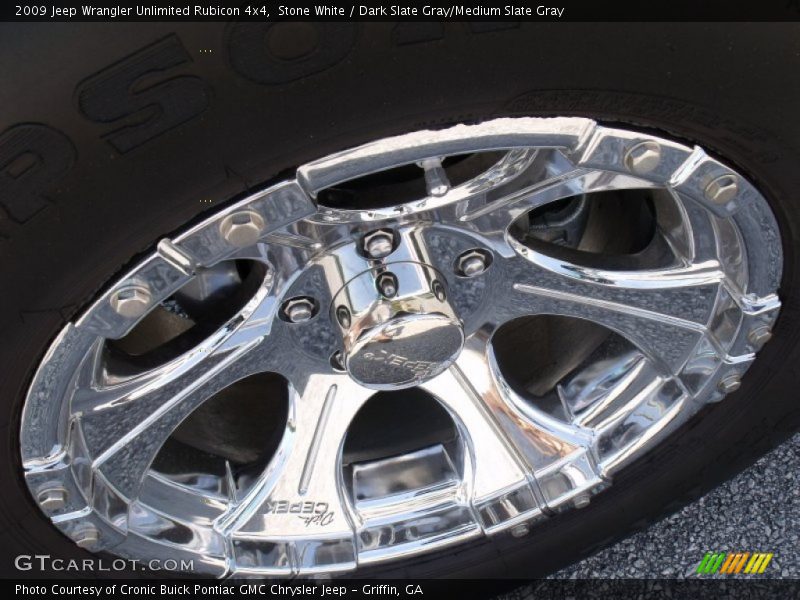 Stone White / Dark Slate Gray/Medium Slate Gray 2009 Jeep Wrangler Unlimited Rubicon 4x4