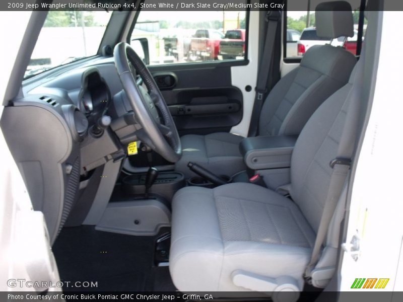 Stone White / Dark Slate Gray/Medium Slate Gray 2009 Jeep Wrangler Unlimited Rubicon 4x4