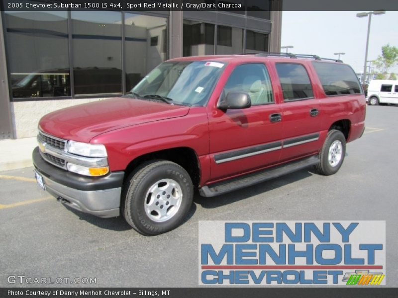 Sport Red Metallic / Gray/Dark Charcoal 2005 Chevrolet Suburban 1500 LS 4x4