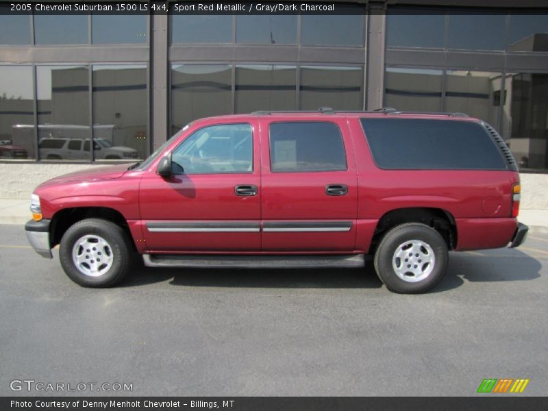 Sport Red Metallic / Gray/Dark Charcoal 2005 Chevrolet Suburban 1500 LS 4x4