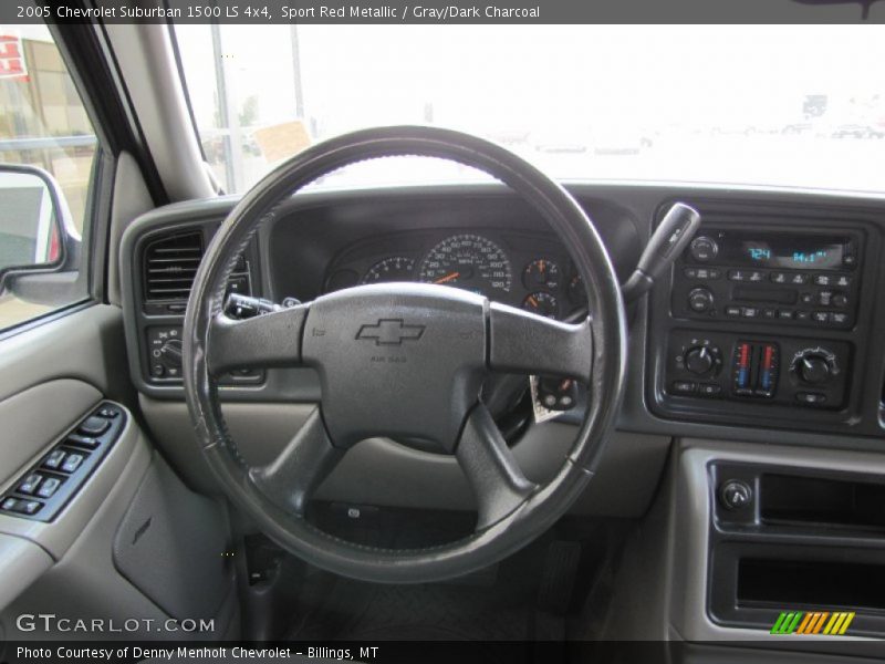 Sport Red Metallic / Gray/Dark Charcoal 2005 Chevrolet Suburban 1500 LS 4x4