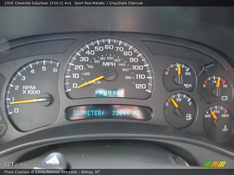 Sport Red Metallic / Gray/Dark Charcoal 2005 Chevrolet Suburban 1500 LS 4x4