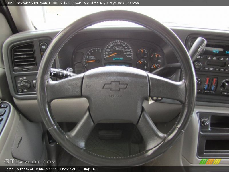 Sport Red Metallic / Gray/Dark Charcoal 2005 Chevrolet Suburban 1500 LS 4x4