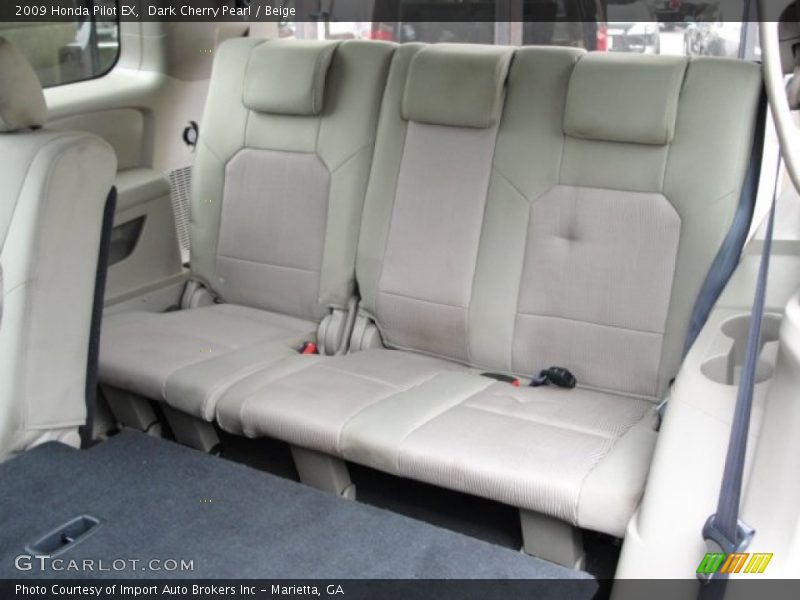 Dark Cherry Pearl / Beige 2009 Honda Pilot EX