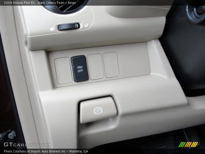 Dark Cherry Pearl / Beige 2009 Honda Pilot EX