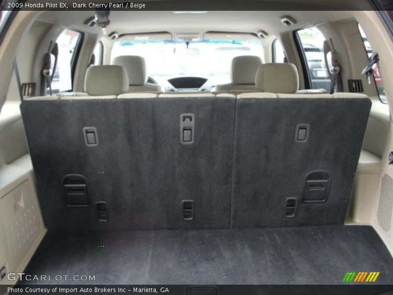Dark Cherry Pearl / Beige 2009 Honda Pilot EX