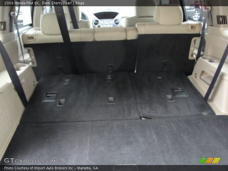 Dark Cherry Pearl / Beige 2009 Honda Pilot EX