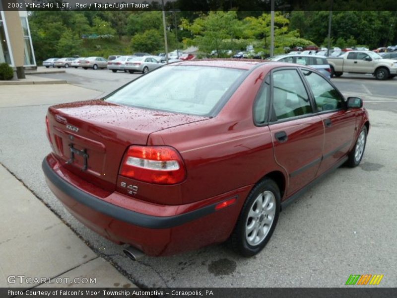 Red / Taupe/Light Taupe 2002 Volvo S40 1.9T