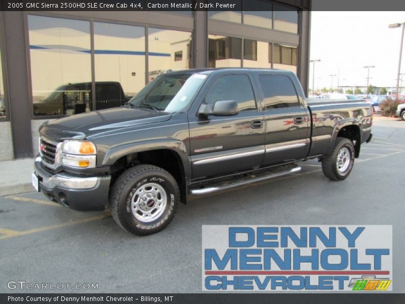 Carbon Metallic / Dark Pewter 2005 GMC Sierra 2500HD SLE Crew Cab 4x4