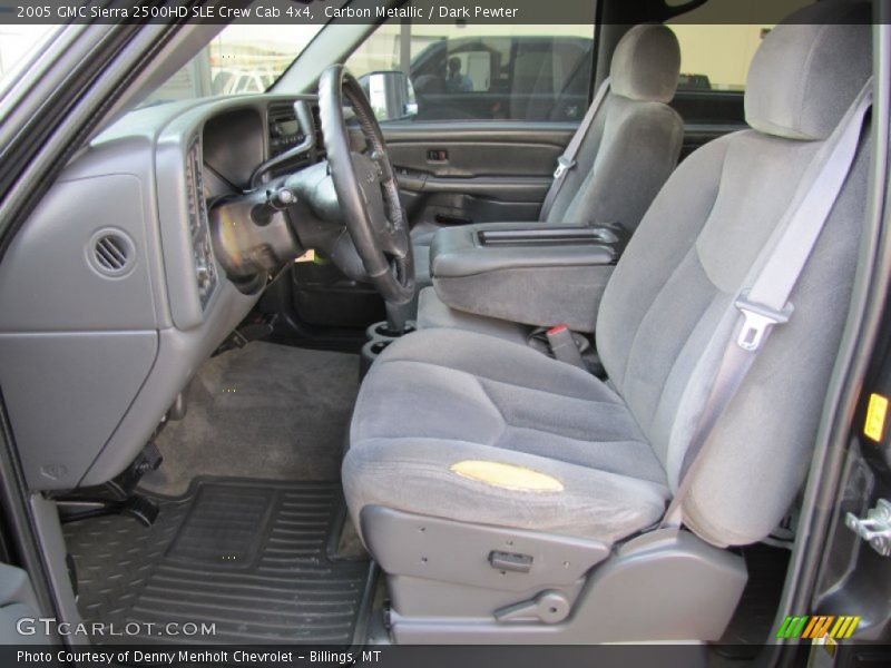 Carbon Metallic / Dark Pewter 2005 GMC Sierra 2500HD SLE Crew Cab 4x4