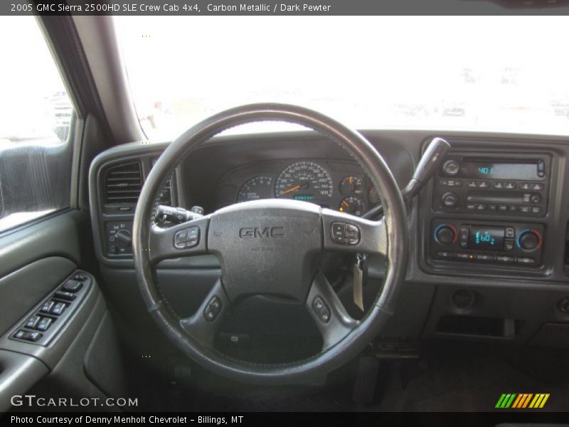 Carbon Metallic / Dark Pewter 2005 GMC Sierra 2500HD SLE Crew Cab 4x4
