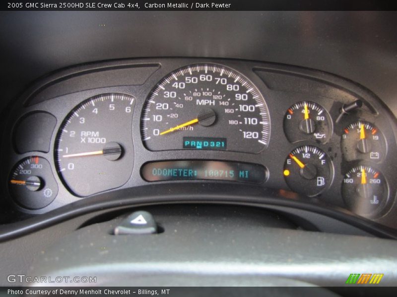  2005 Sierra 2500HD SLE Crew Cab 4x4 SLE Crew Cab 4x4 Gauges