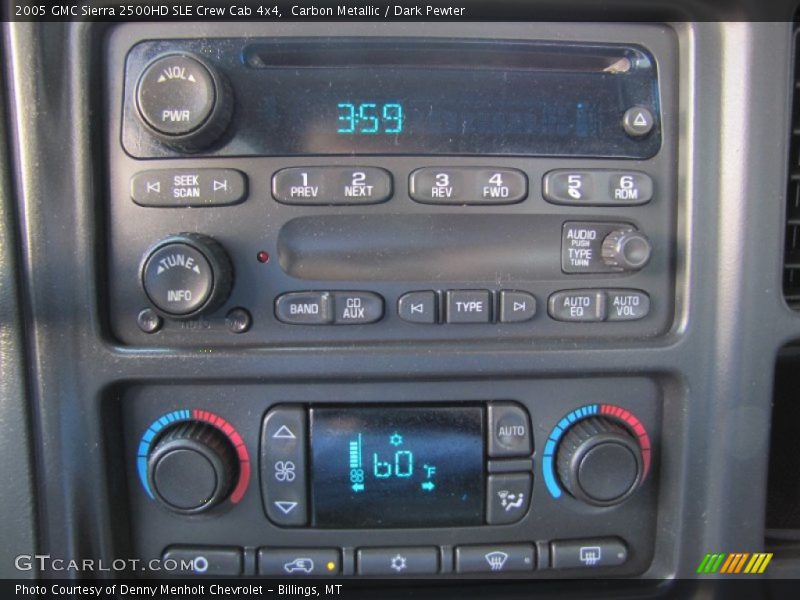 Carbon Metallic / Dark Pewter 2005 GMC Sierra 2500HD SLE Crew Cab 4x4
